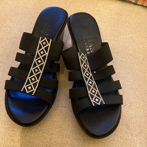 Black Italian classy sandals